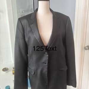 Black Textured Blazer
